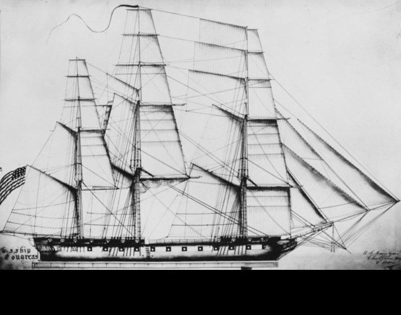 Illustration of USS Congress