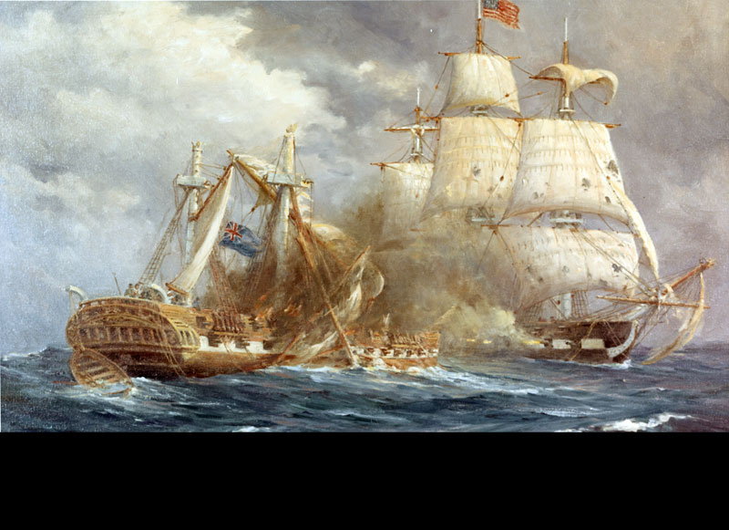 Old Iron Sides, USS Constitution, an original US Navy Frigate,