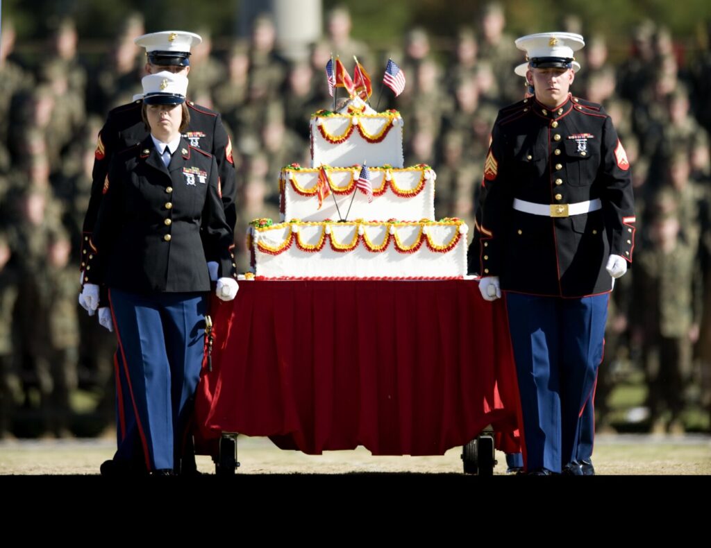 Marine Corps birthday celebration at Camp Lejeune. (U.S. Marine Corps photo by Cpl. Bryce Muhlenberg. Public Domain)