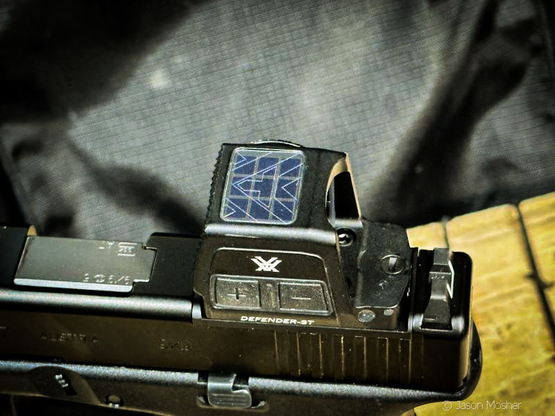 A view of the top of the Vortex Defender-ST solar panel. 