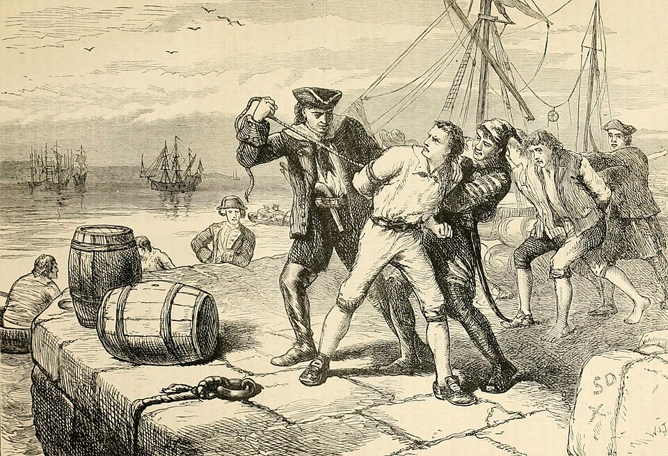 impressment of bostonians by WTG Knowles 1747