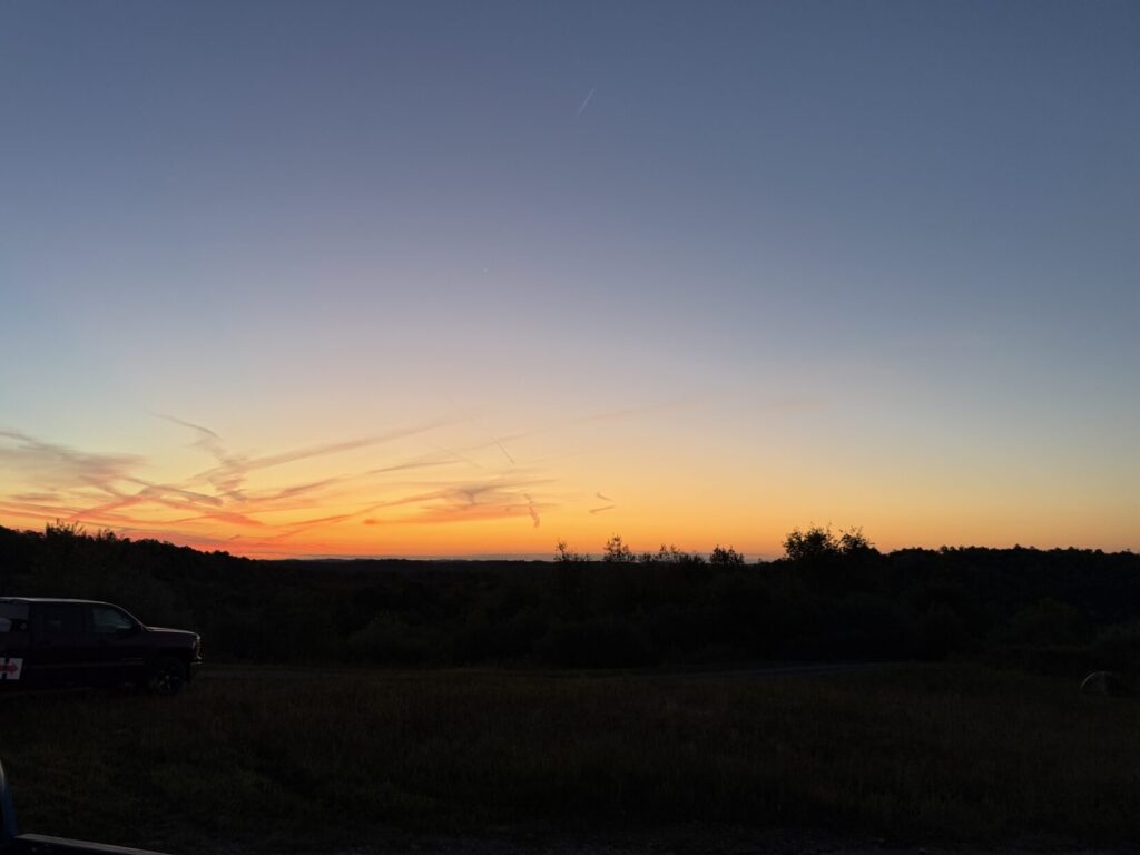 The Dawn sky on the advent of the 2025 Lightfighter Challenge