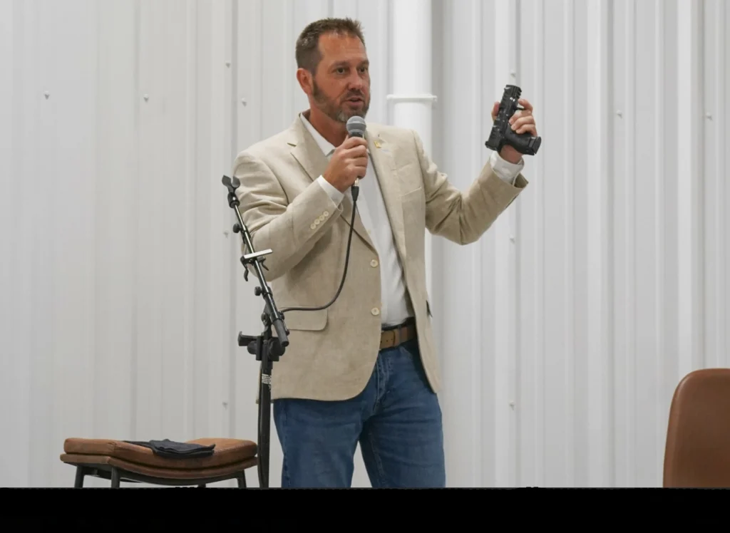 C&H Precision CEO Buck Holly speaking.