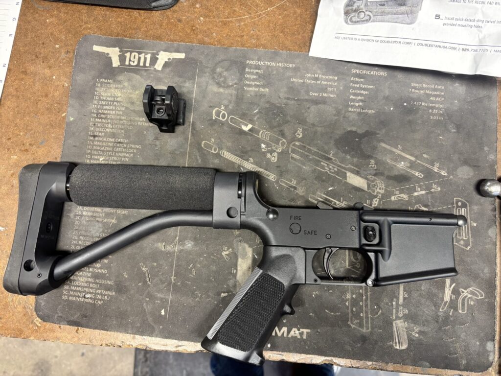 AR lower build with ACE stock.