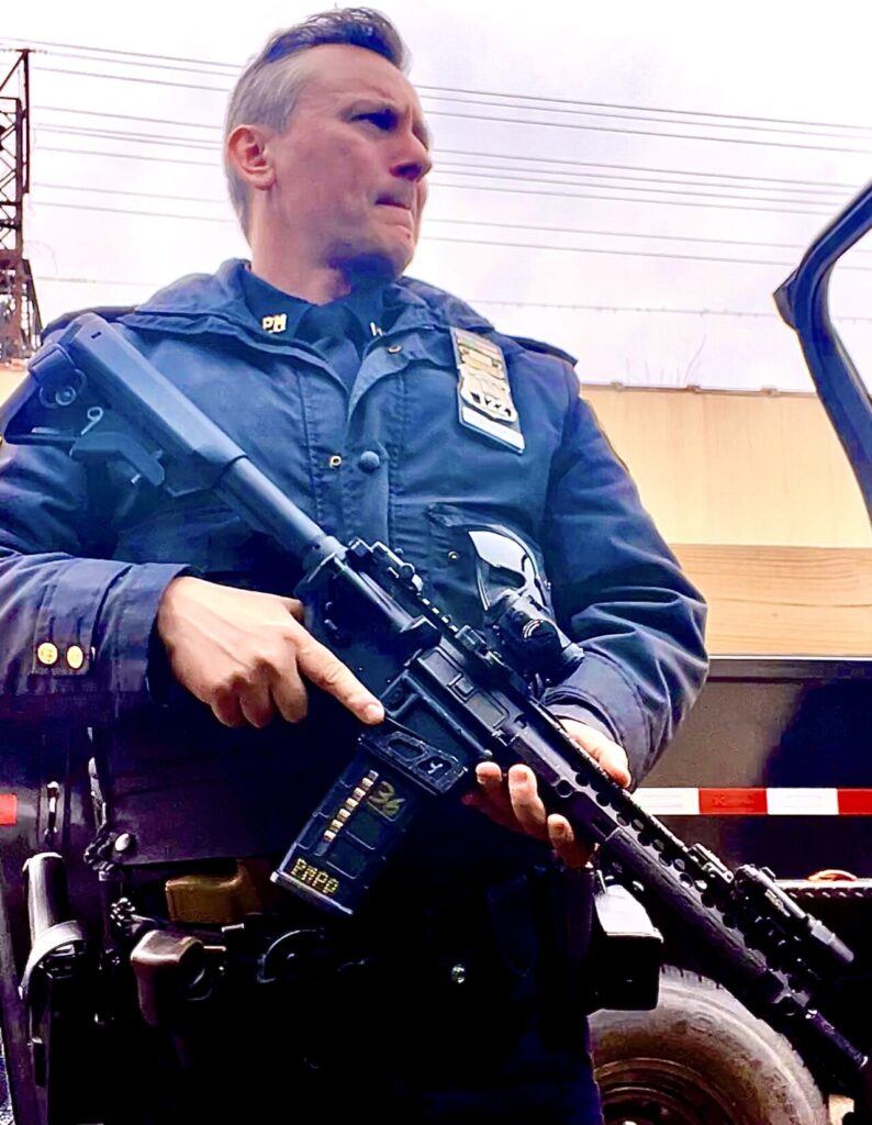Author Ken Stretz with his department issued patrol rifle