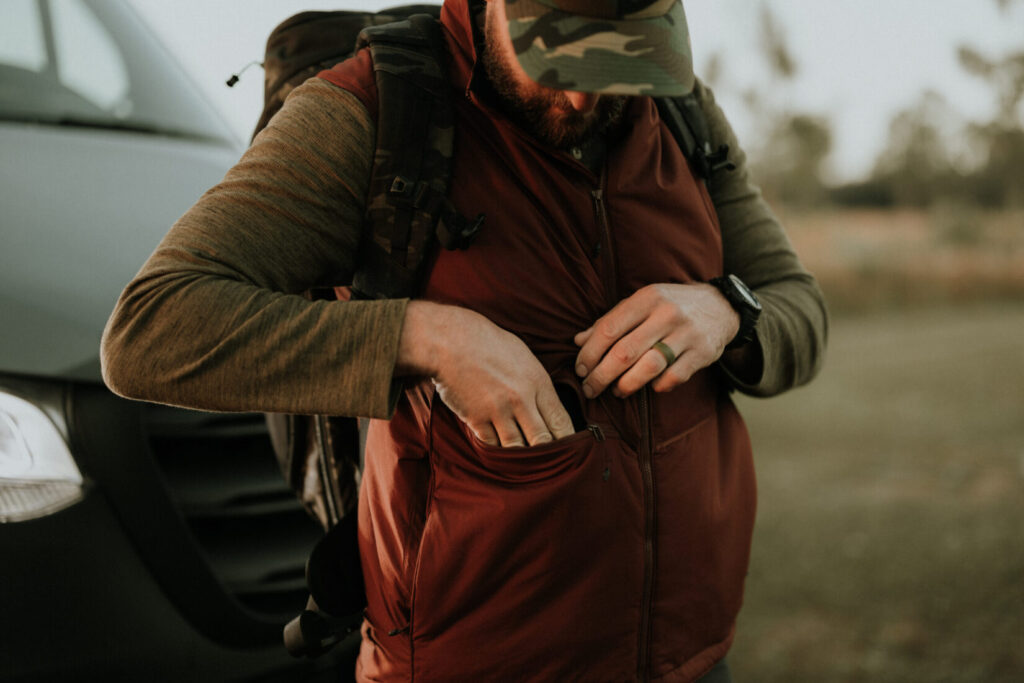 man wearing vertx integrity p vest