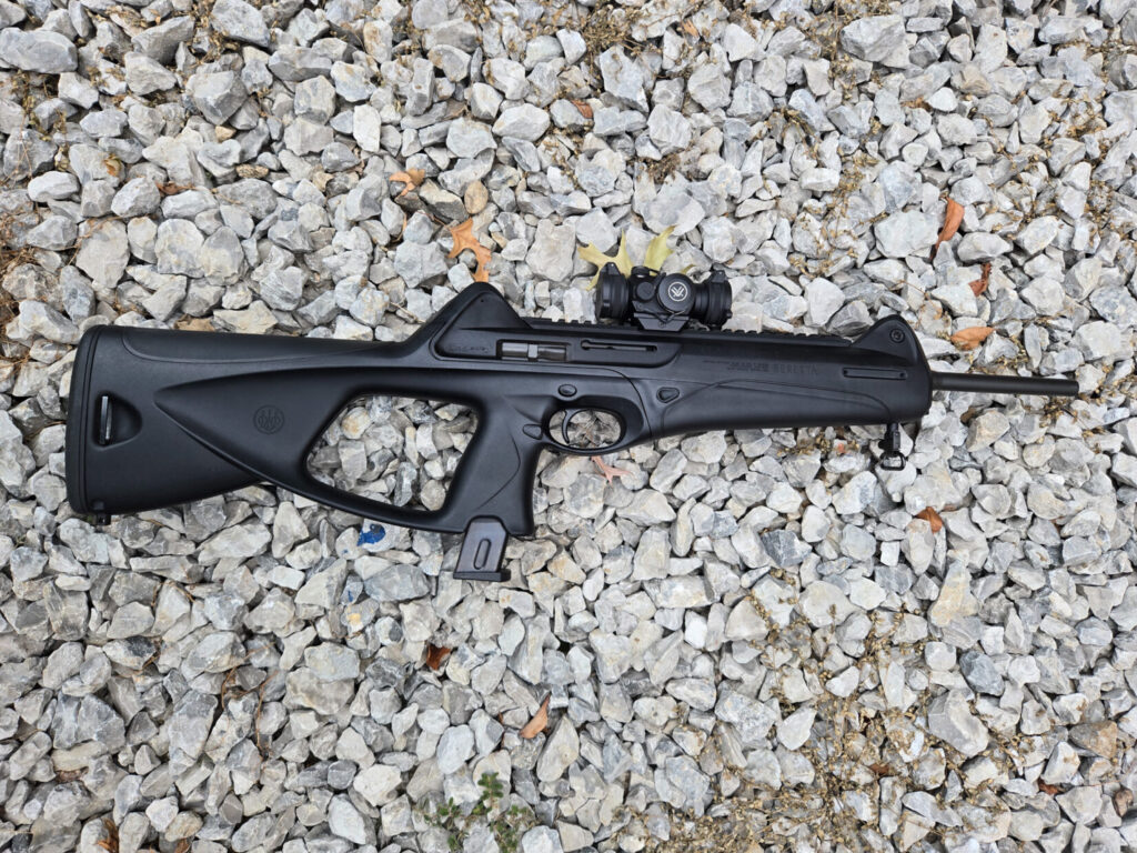 beretta cx4 storm carbine on a gravel pad