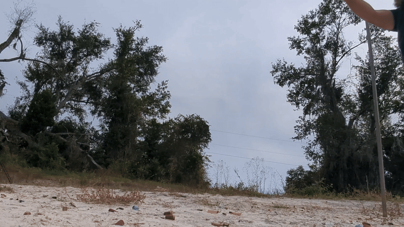 Man's boots moving forward heel to toe