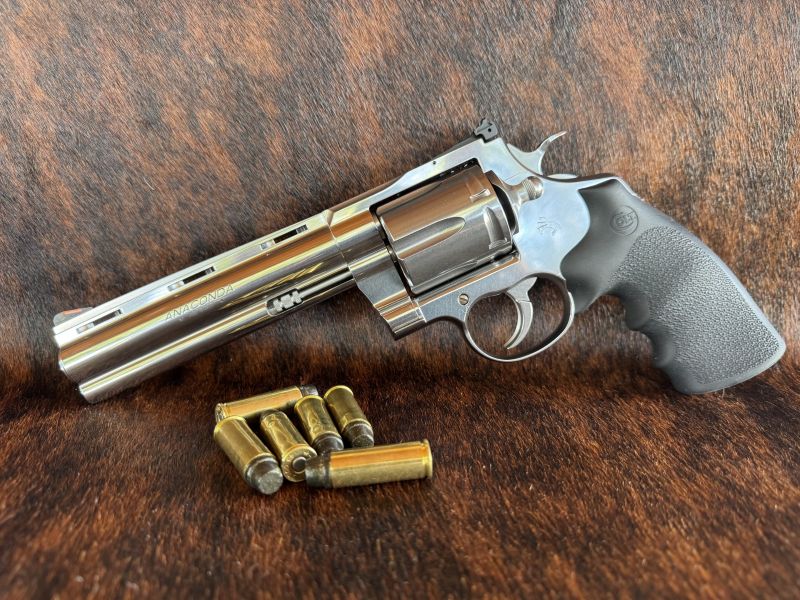 The Colt Anaconda in 45 Colt is an excellent choice in a fine old cartridge for outdoorsmen.