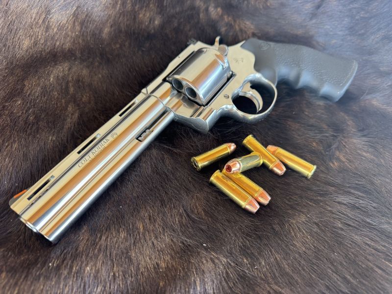 The Colt Kodiak in 44 Magnum is another great choice for outdoorsmen wanting a strong double action revolver.