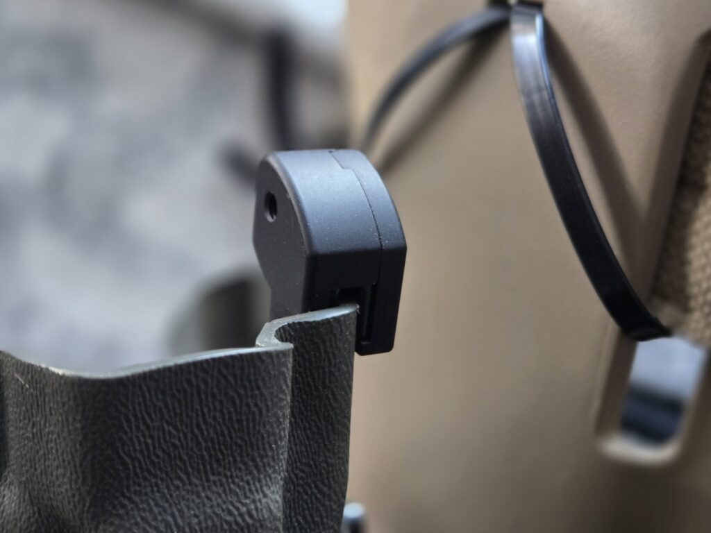 A Safariland holster nub modification