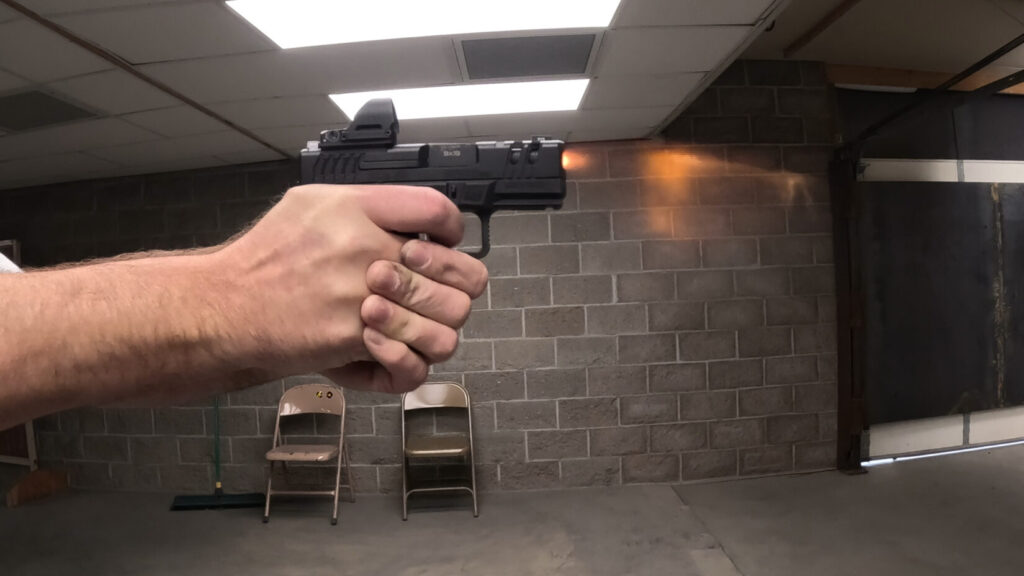 SAR9sc firing Black Hills 124 +P