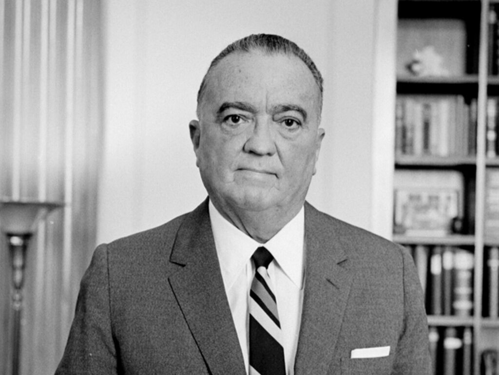 J. Edgar Hoover in 1961 photo. (Image: Library of Congress)