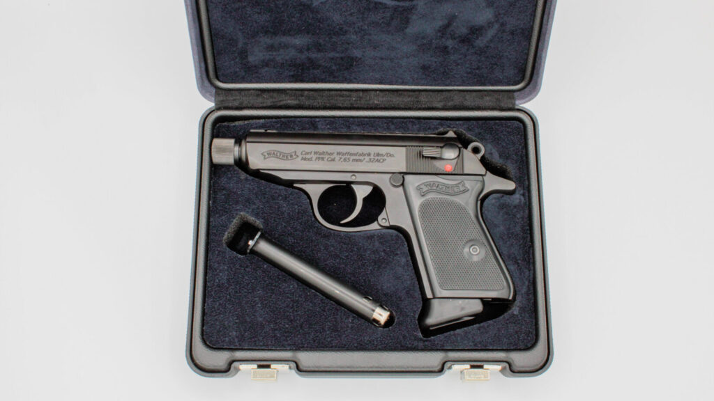 Walther PPK SD in the presentation-style box. 
