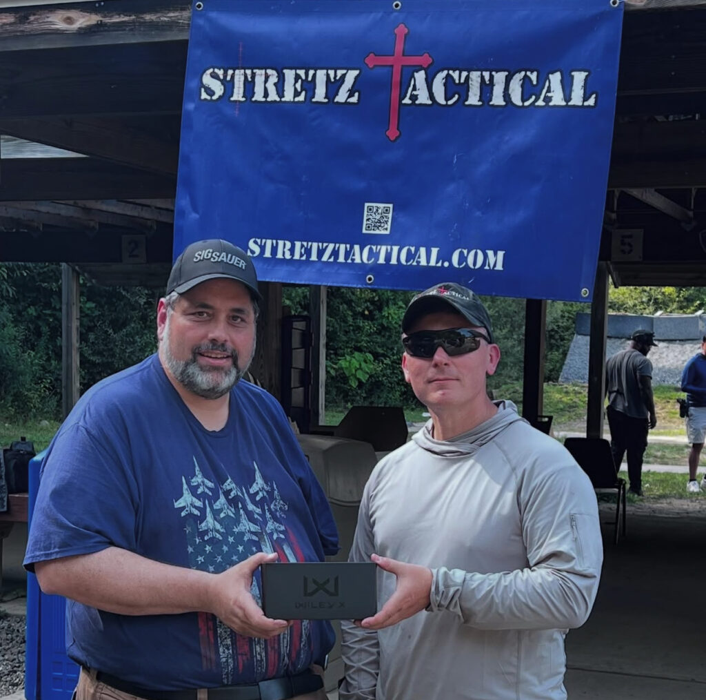 Ken Stretz presents a top shooter in a Stretz Tactical Pistol class with Wiley X eye pro