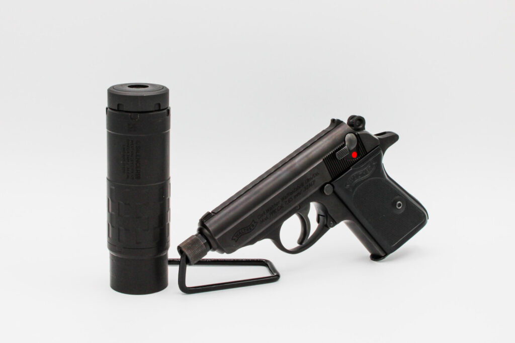 Walther PPK SD and Silencerco Omega 36M.