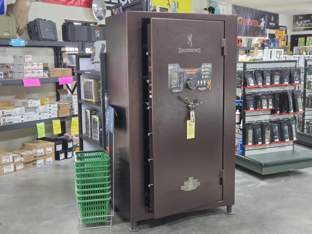 large Browning gun safe in a store