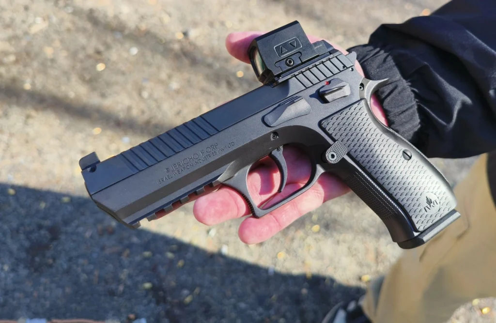 IWI Jericho 941 F ORP pistol with a red dot optic