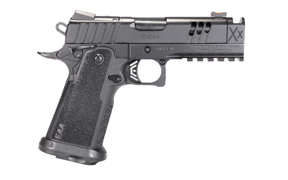 Witness2311 CMXX double-stack 1911 pistol side profile.