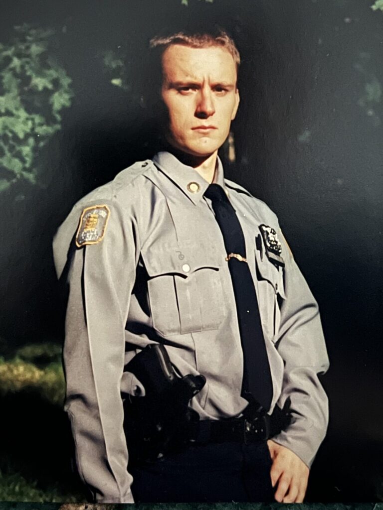NYPD Recruit Ken Stretz on "gun and shield day" 1997