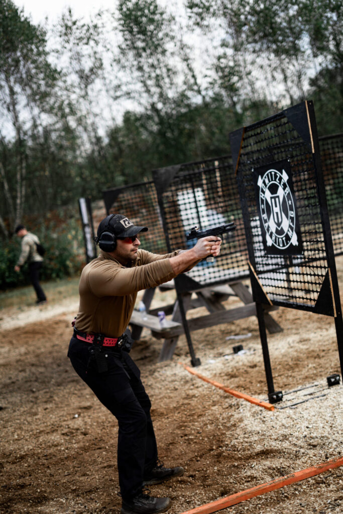 Paul Costa at a shooting match.