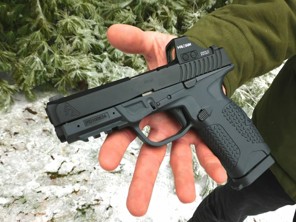 Avidity Arms P10 pistol with a pistol optic
