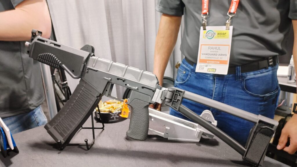 Profile view of the SR-3M by Roswell Rifle Works, a dimensional recreation of a specialized Russian assault rifle.  