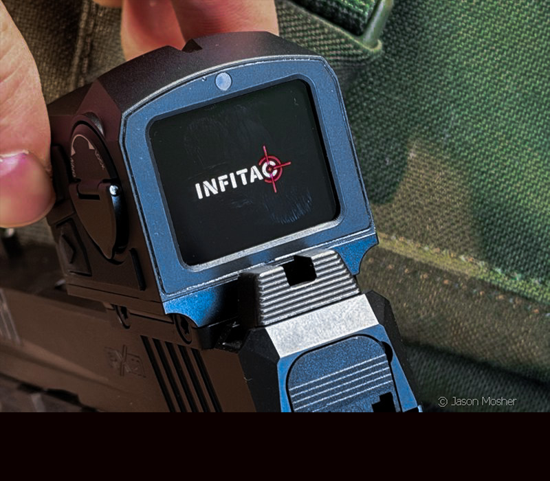 The LCD screen on the back of the FML19 thermal optic. 