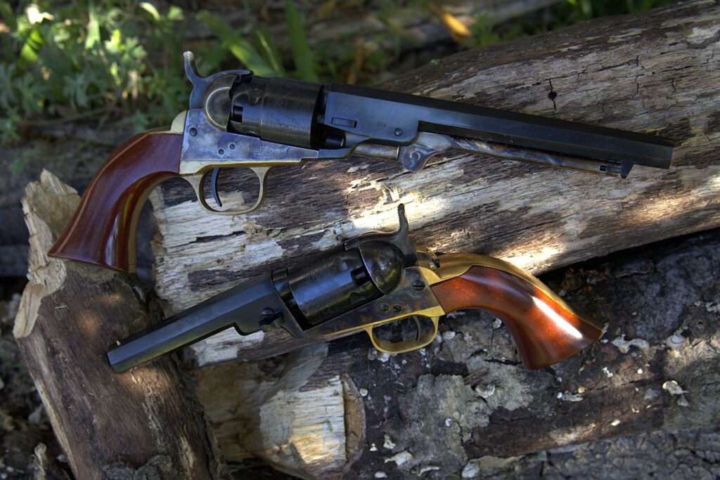 colt 1862 pocket navy revolver and colt 1849 pocket revolver