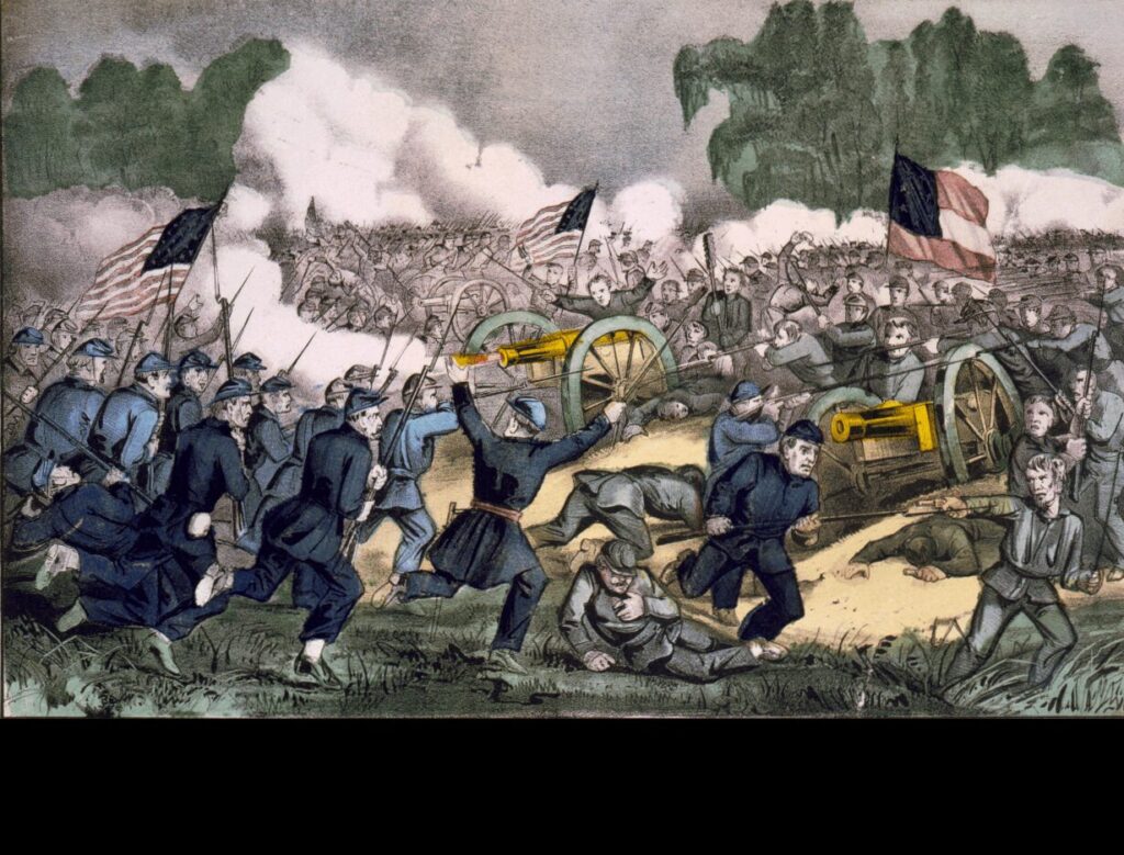 The Battle of Gettysburg, Pa., July 3, 1863, by Currier & Ives.