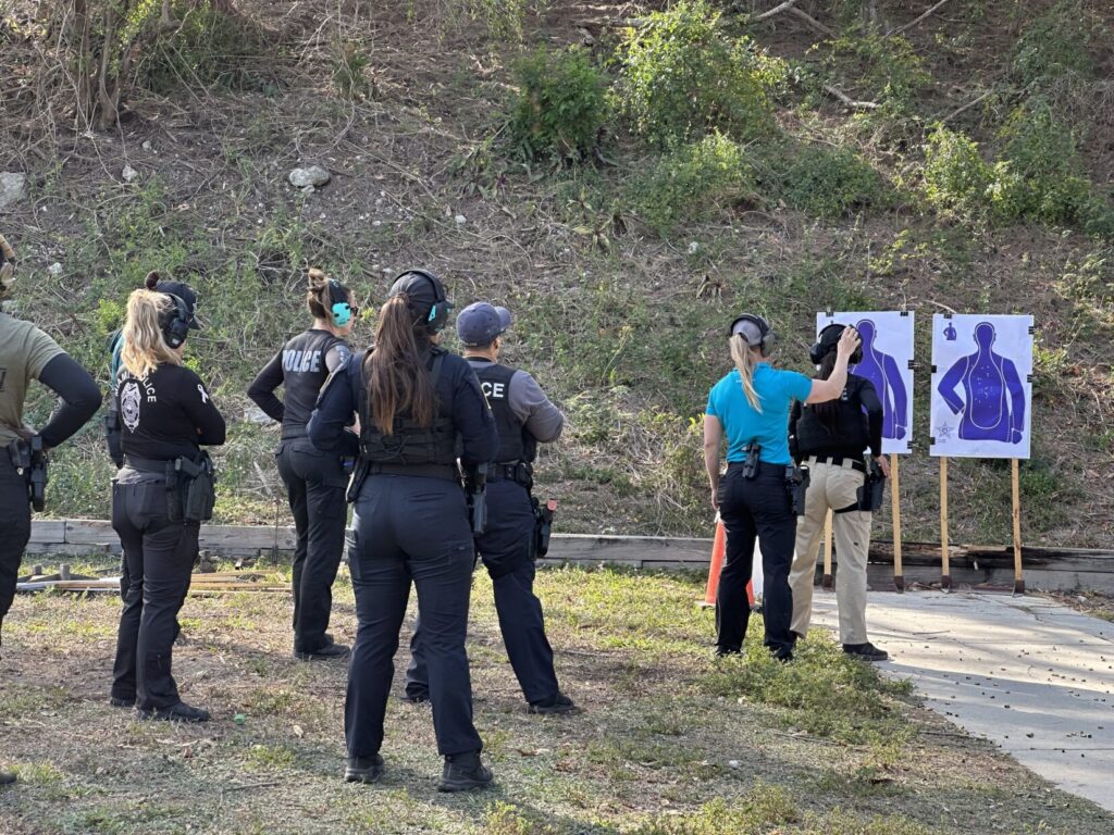 women in law enforcement training with Lanny Barnes in Miami Dade. 