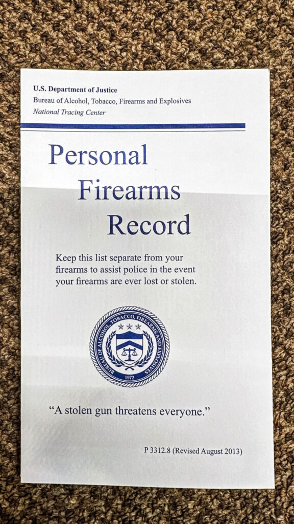 white document on a brown background.