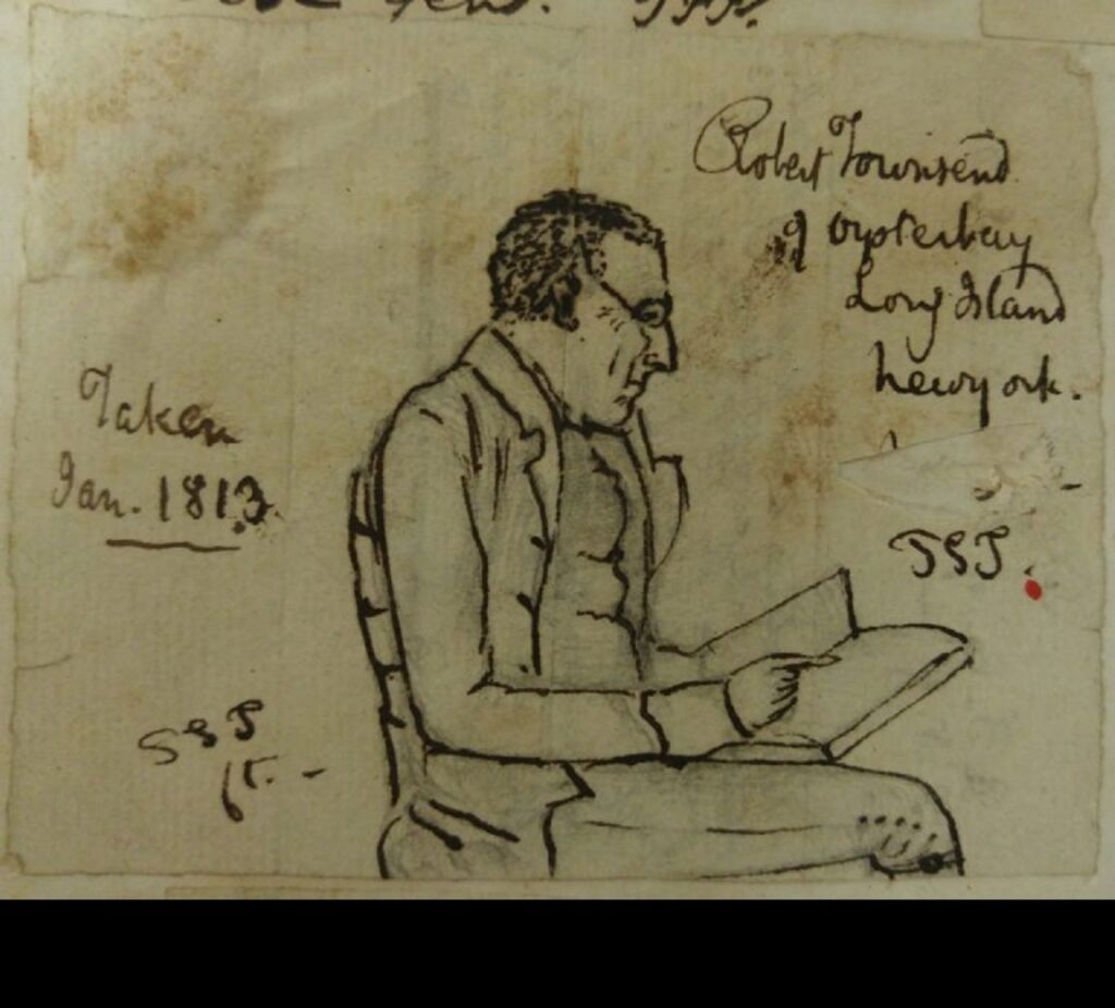 Robert Townsend, 1813. Sketch by Peter Townsend. Graphite on paper. It's the only known likeness. Collection of Raynham Hall Museum. (Public Domain)