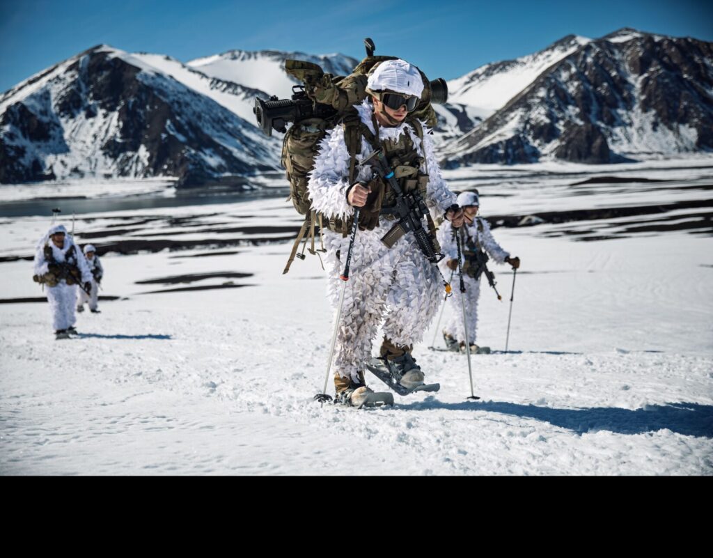 Soldier assigned to the 3rd Brigade Combat Team, 10th Mountain Division, participates in a ruck march during Exercise Southern Vanguard 25, in Antuco, Chile, Aug. 25, 2025.