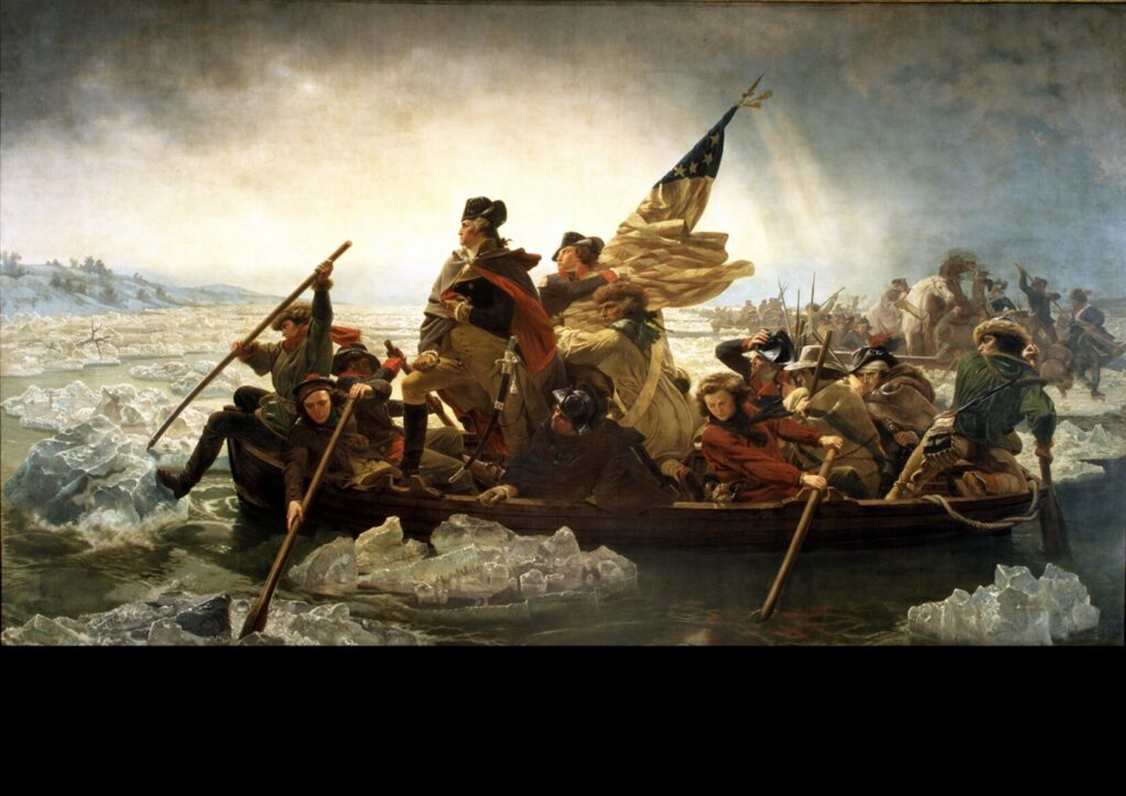 Washington Crossing the Delaware, by Emanuel Leutze,1851.