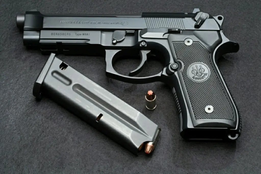 M9A1 pistol with magazine