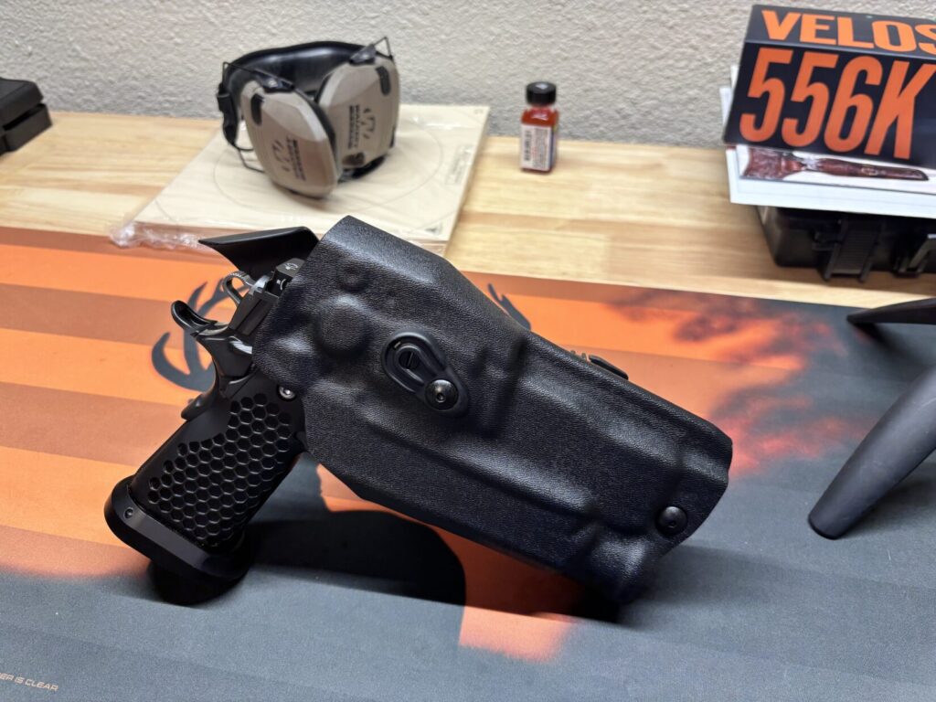 STP SWAT with Safariland ALS Holster.
