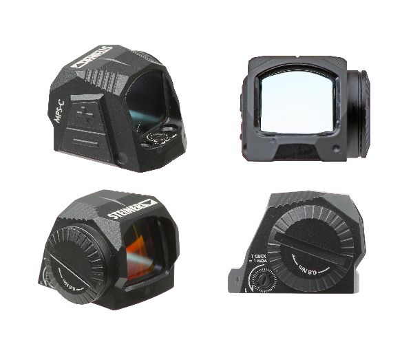 red dot on a white background.