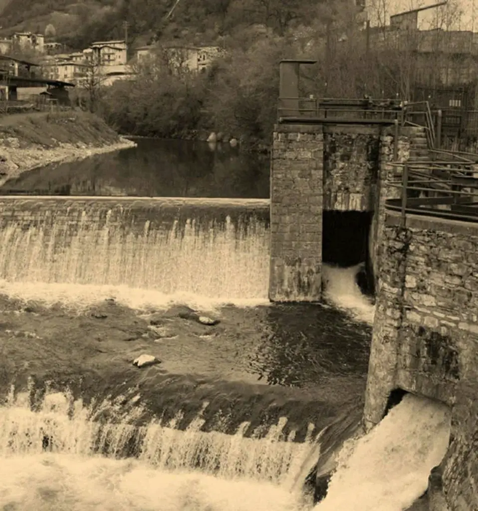 Beretta's first dedicated hydroelectric plant in Gardone Val Trompia, Italy, built in 1913