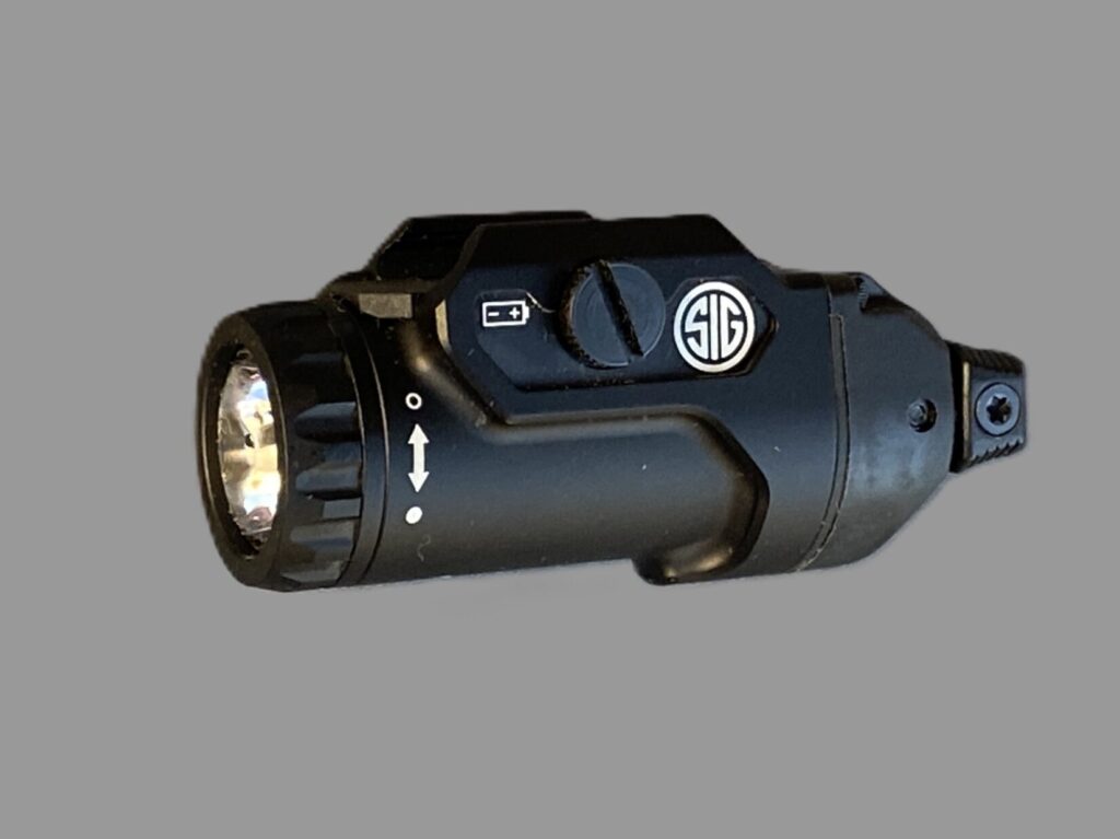 Sig Sauer FOXTROT2R compact weapon-mounted light.