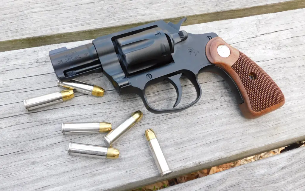 Colt Night Cobra Special revolver with ammunition cartridges