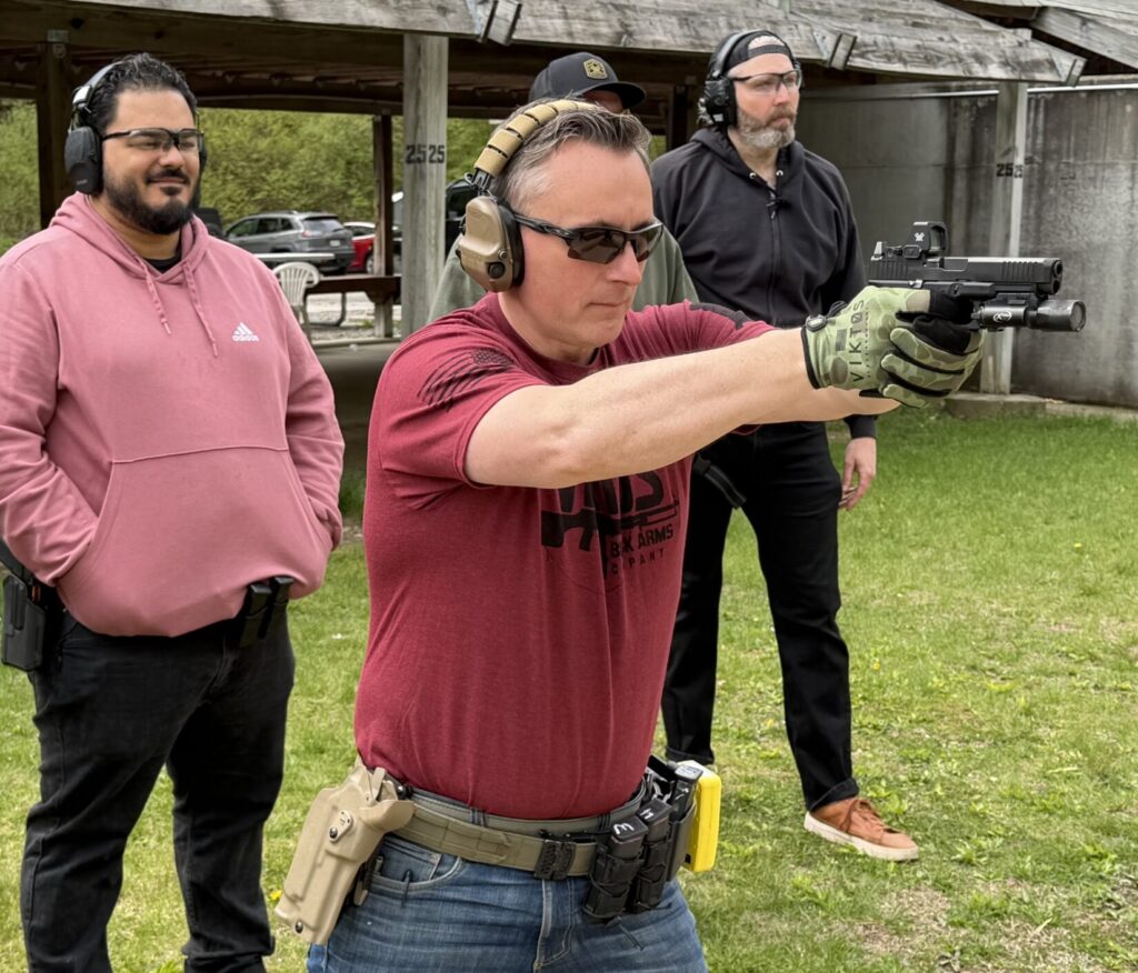 in addition to touch screen capability, the gloves provide excellent dexterity for trigger control.