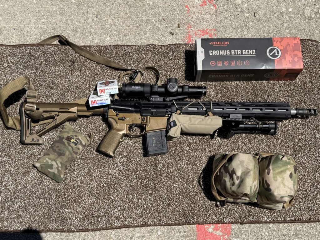 Ken Stretz's mid-range rifle build used for the review.
