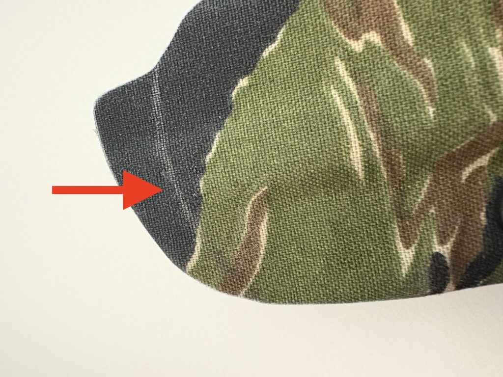 the line marked for a cut on the Gravity holster