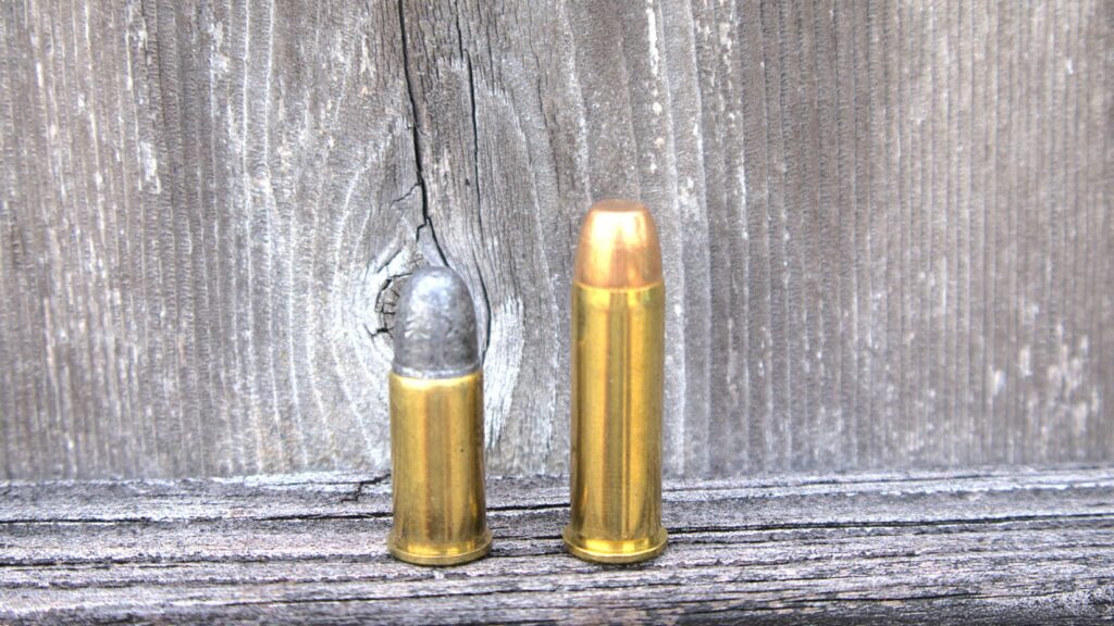 38 special on the right and the .38 smith and wesson on the left