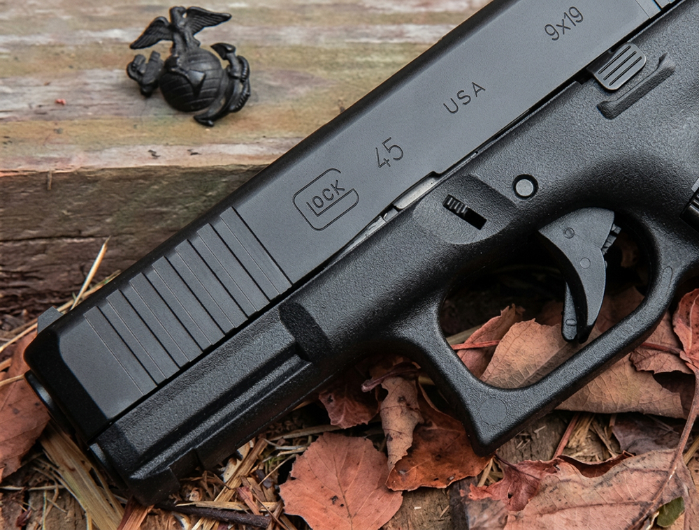 The Glock model 45 is another excellent handgun. 