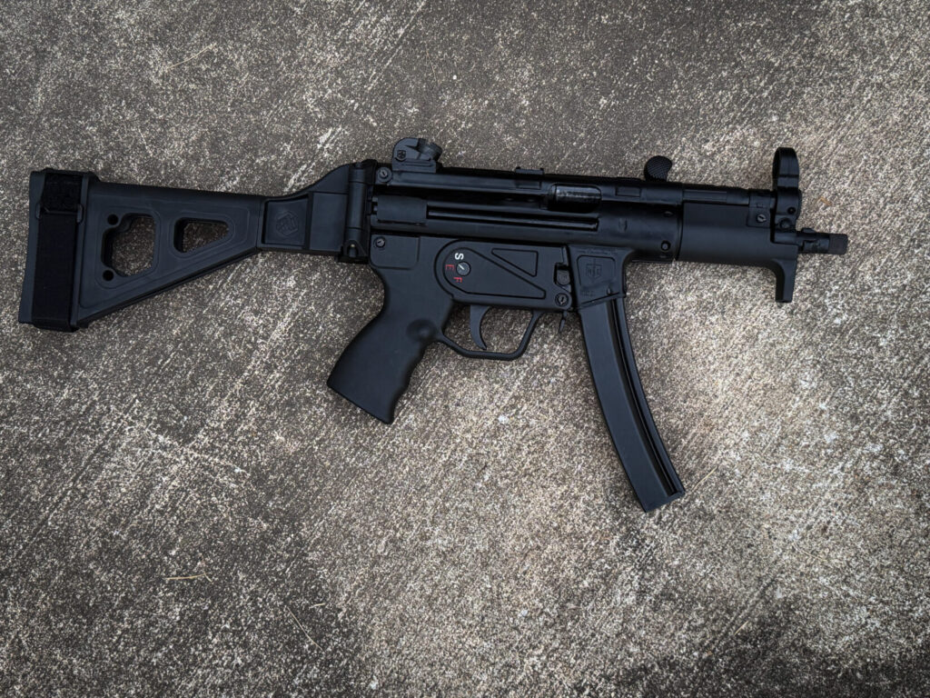 MP5 clone on a concrete surface