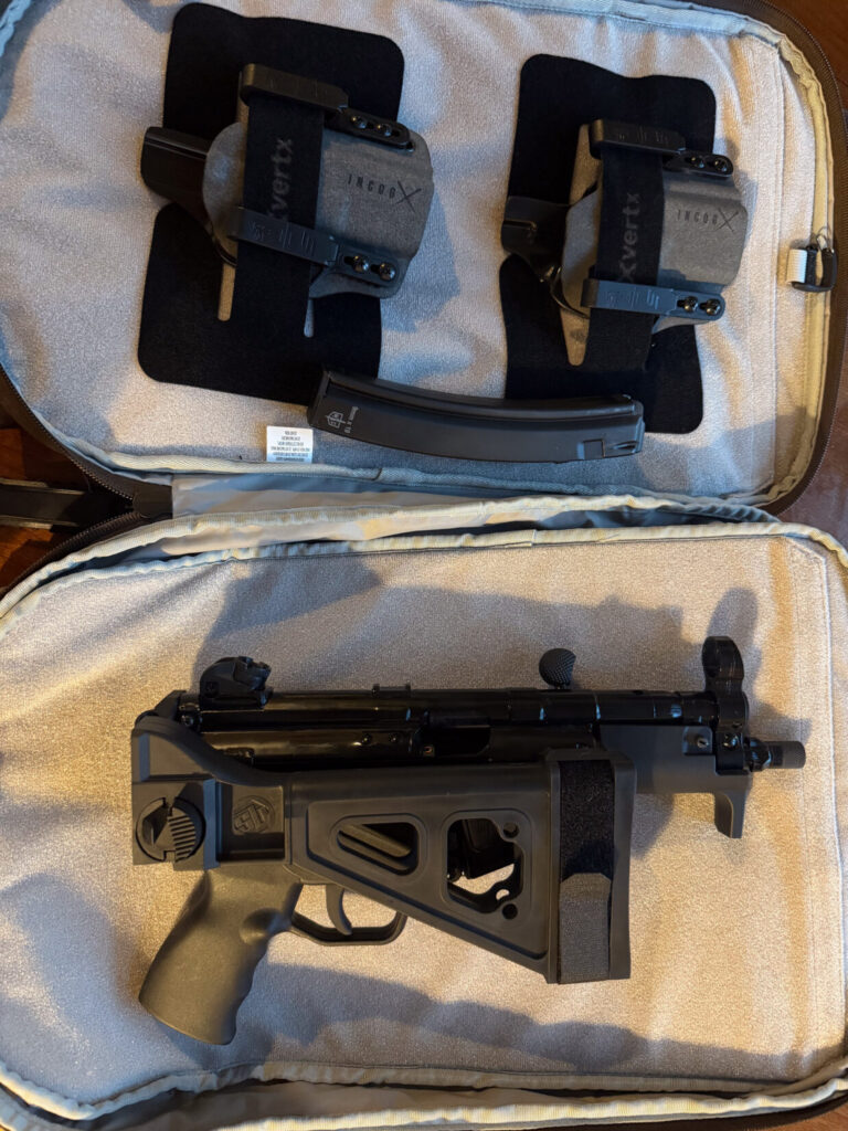 Mp5 in a backpack