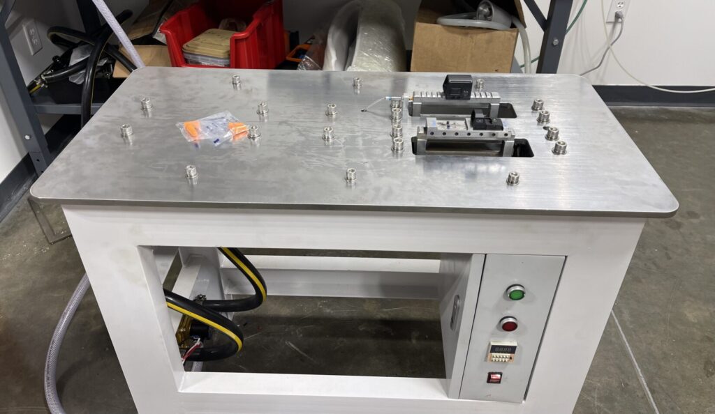 The C&H beater machine is designed to simulate the recoil while saving money shooting ammunition 