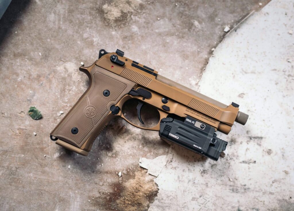 The Beretta M9A4, the most current iteration of the Beretta 92 family. 
